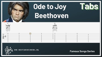 Ode to Joy   Easy  Guitar  Tabs - Lesson- Tutorial