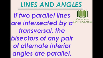 Class 9-Lines & Angles-RD Sharma-Pg10.28 Th5, If two parallel lines are intersected by a transversal