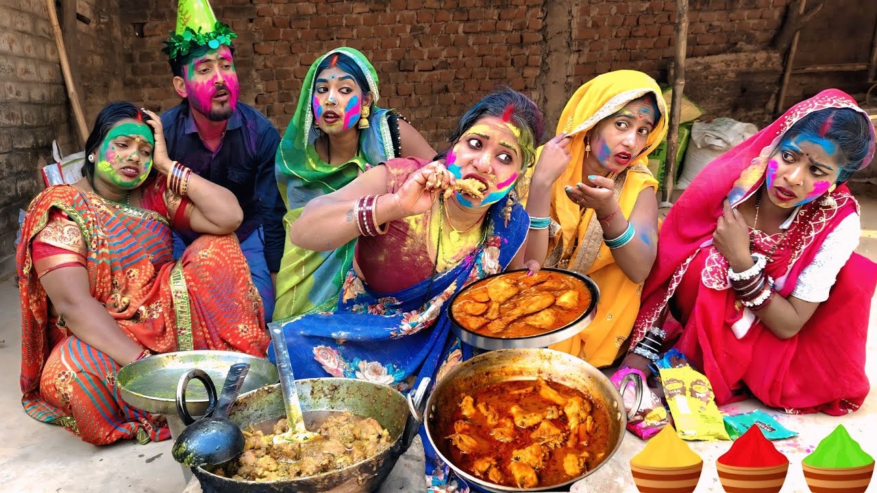 चटनी जेठानी होली के दिन सारा मुर्गा बुआ खा गई ।। Chatani Jethani Holi Ke Din ।। Soni Suman Comedy