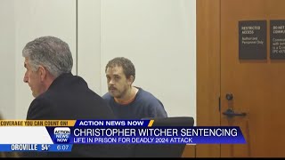 Christopher Witcher sentenced to life in prison plus 16 years to life for stabbing murder of Donna