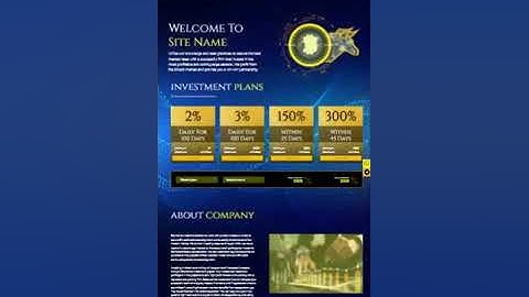GC HYIP TEMPLATE 762 MOBILE VIEW