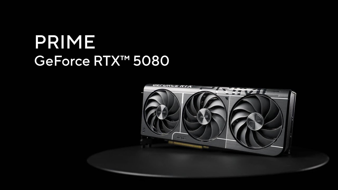 ASUS PRIME NVIDIA GeForce RTX 5080 16GB GDDR7 OC Edition Graphics