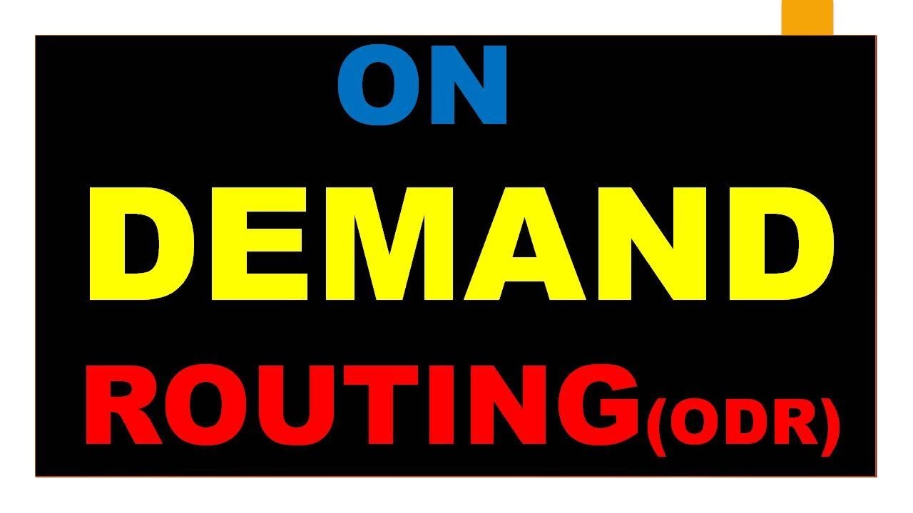 On Demand Routing (ODR)|| what is ODR? || How to configure ODR?||How ...