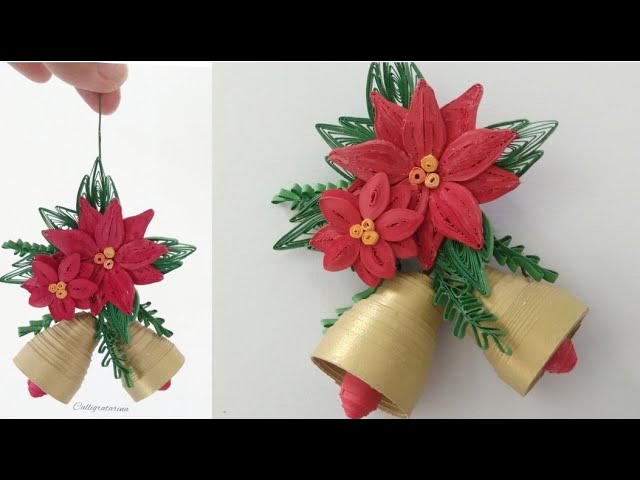 Popular Quilling patterns & instruction Christmas Crane flowers