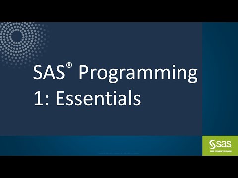 SAS Programming Lesson 2 Part 1 - YouTube