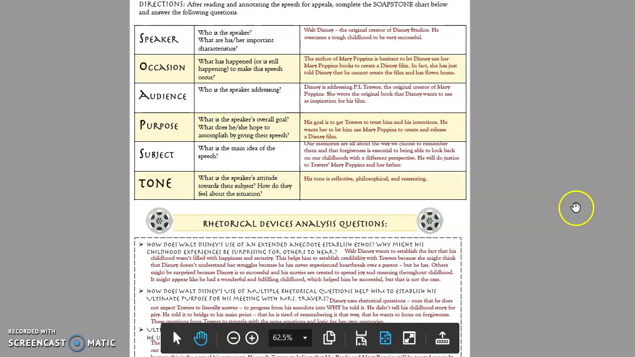 Analyzing Rhetorical Devices Through Cinema Instructions Part II - YouTube