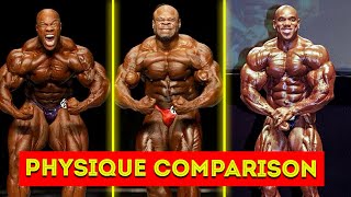 हनद Phil Heath Vs Flex Wheeler Vs Kai Greene 3-Way Physique Comparison