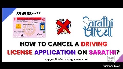 How to cancel driving licence application online / DL online application cancel kaise kre