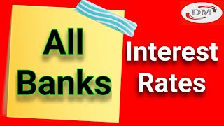 All Banks Interest Rates 01.05.2021