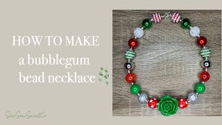 How to Make a Chunky Bubblegum Bead Necklace Using Jewelry Wire