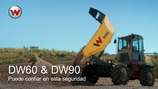 Una máquina potente un elevado manejo de materiales: los dumpers sobre ruedas DW60 y DW90