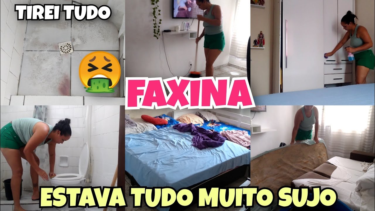 FAXINA PESADA NO MEU LAR ESTAVA TUDO MUITO SUJO🤮😱