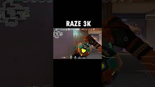 How to stop enemy team's rush in Sunset with Raze #valorant #zorze #raze #valorantclips #shorts