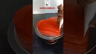 how to make  heart shape honey cake