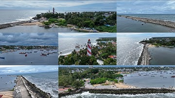 DJI AIR 3 | Tangasseri Lighthouse | Manorathangal Title Song | K S Chithra | Kerala Tourism | #drone