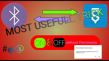 Connect Bluetooth via Sketchware app without permission