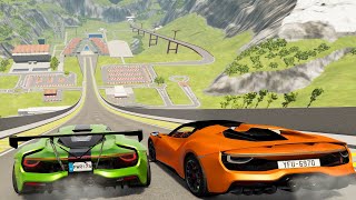 Big Ramp Jumps with Expensive Cars #13 - BeamNG Drive Crashes | DestructionNation