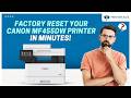 How to Do Canon MF455dw Printer Factory Reset? | Printer Tales