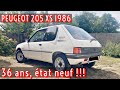 Peugeot 205 xs de 1986 neuve 