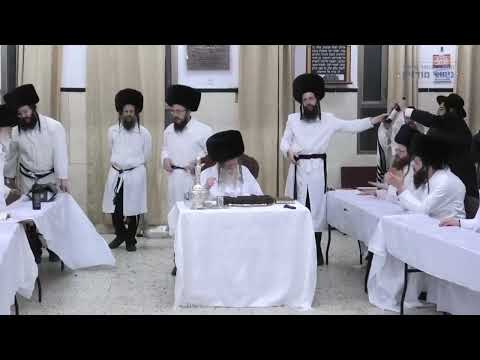 מוצאי יום כיפור תשפ"ד במודז'יץ - ריקוד קביעת מזוזה, וקדיש תשפ"ד