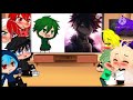 Mha boys reacts to deku singing