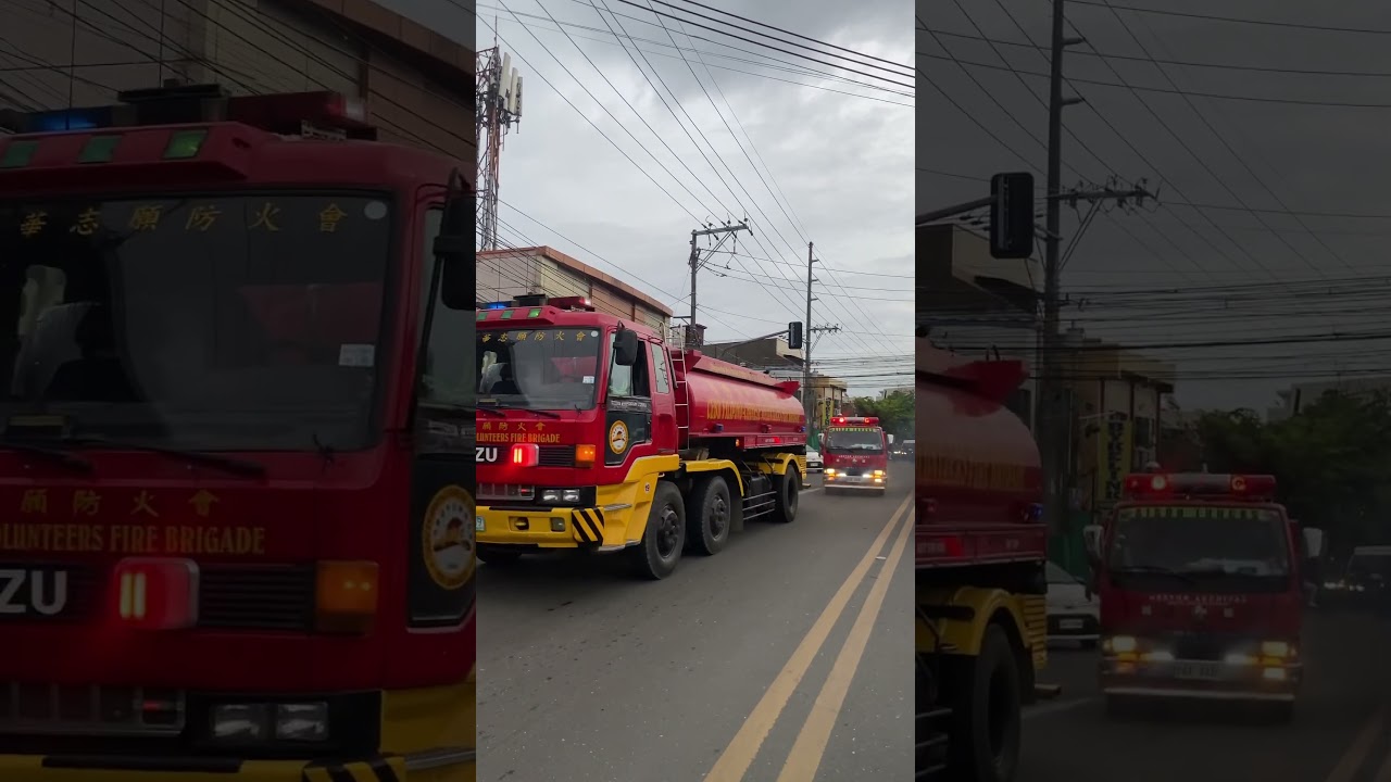 Fire 🔥 trucks are responding to a fire in V.Rama St. Cebu City. February 28, 2025
