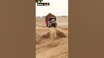 eicher tractor over load trolley 🔥💪💯 #viral #tractorvideo