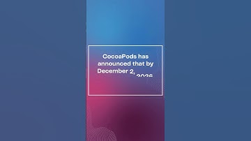 iOS Update: Cocoa pods shutdown #shorts #ytshorts #viralshort #ios #shortsfeeds #xcode #cocoa