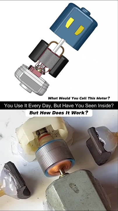 Working Principle of DC Motor | Real View   3D Animation #engineering #dcmotor #stem #howitworks