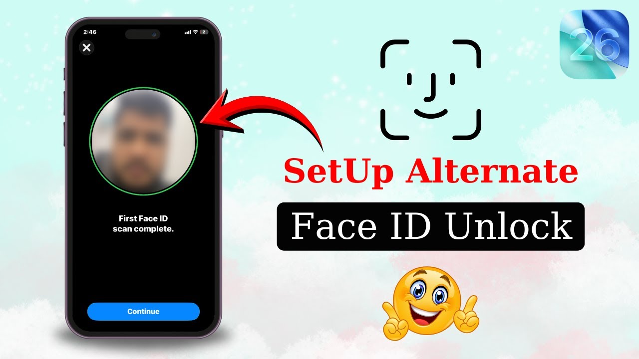 Set Up Alternate Face ID Unlock on iPhone – iOS 26 Step-by-Step - YouTube
