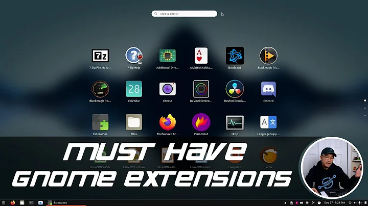 My Must Have Gnome Extensions