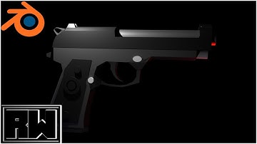 Modeling a Simple Gun| Blender Timelapse