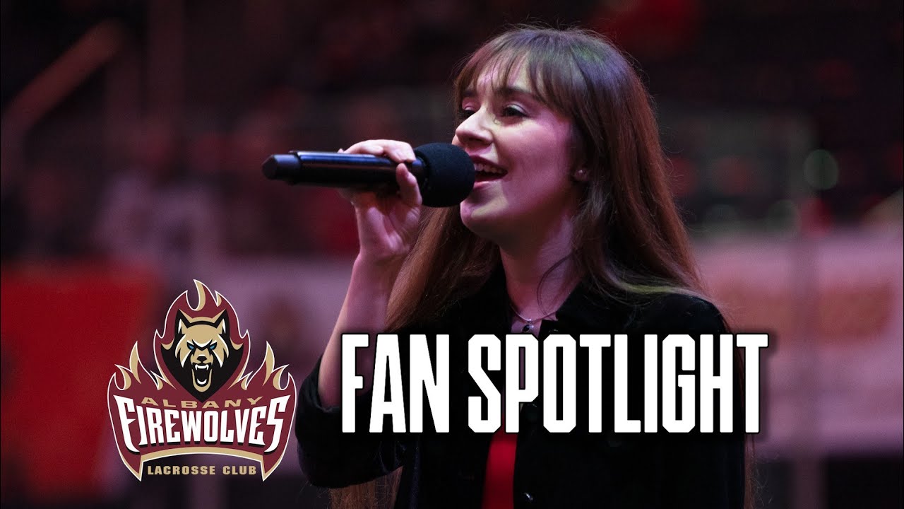 Albany FireWolves Fan Spotlight: Kristina Lachaga 🔥🐺🥍🎤 (National Lacrosse League)