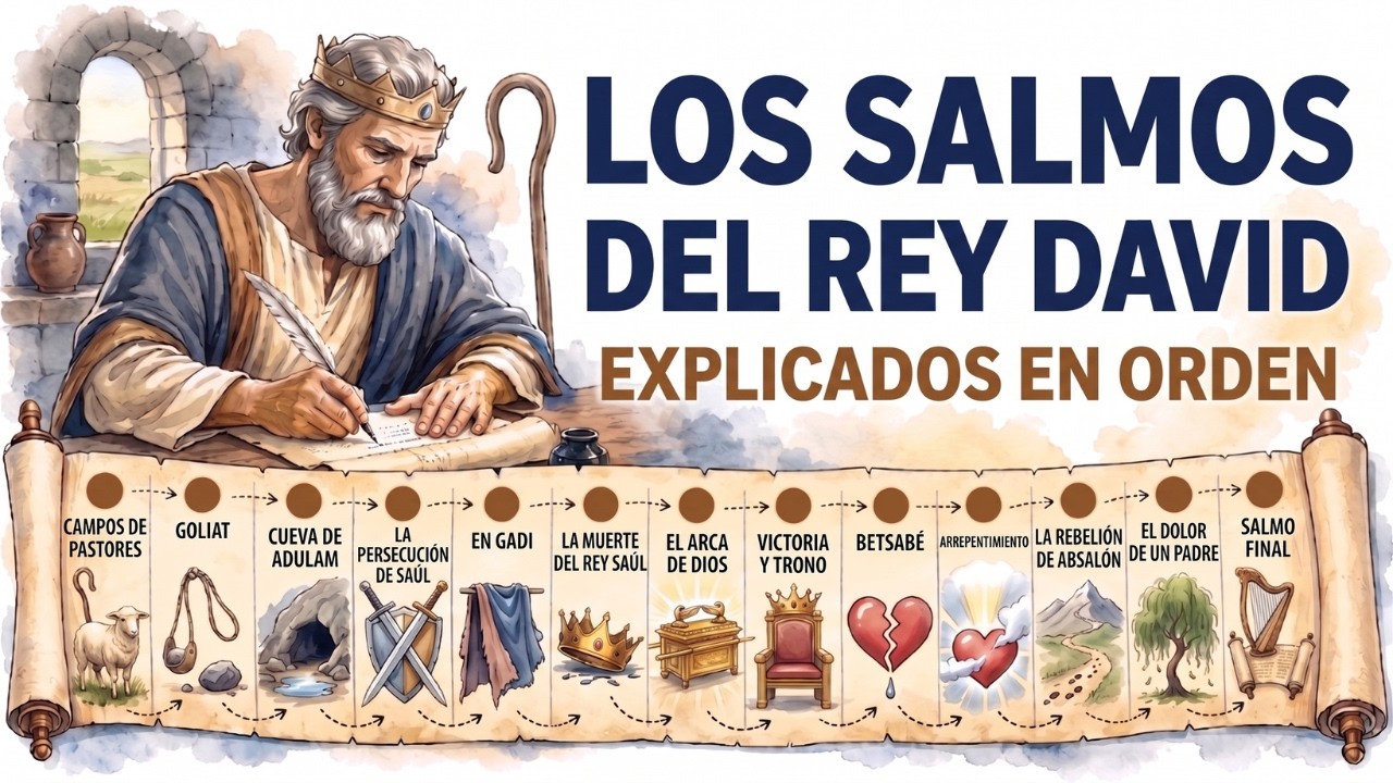 Cada Salmo que el Rey David Escribió, Explicado en Orden