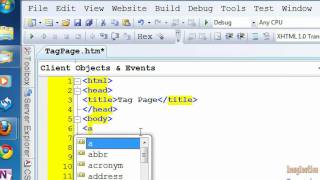 Viusal Web Developer Tutorial 3 - The most important element on a Web Page