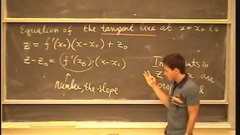 Lecture 09. Differentials  ‒ MATH 53: Multivariable Calculus with Edward Frenkel