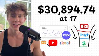 How I made $30,894.74 last month at 17 (AI Agents)