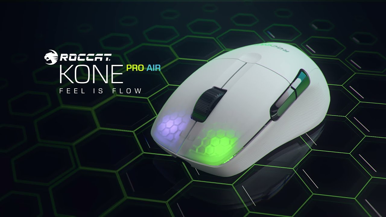 Roccat Kone Pro Air Ergonomic Performance Wireless Gaming Mouse With Rgb Lighting Black Jb Hi Fi