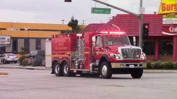 *RARE* LACoFD foam task force 10 and battalion 7 responding!