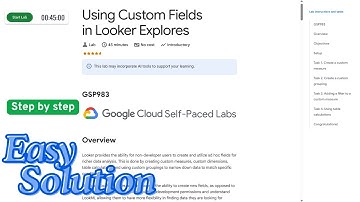Using Custom Fields in Looker Explores | #qwiklabs | #arcade | #solution | @ArcadeLabs26