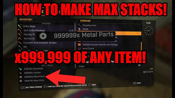 Dying Light - How to make Max Stacks/999,999 Stacks glitch (WORKING TODAY!)