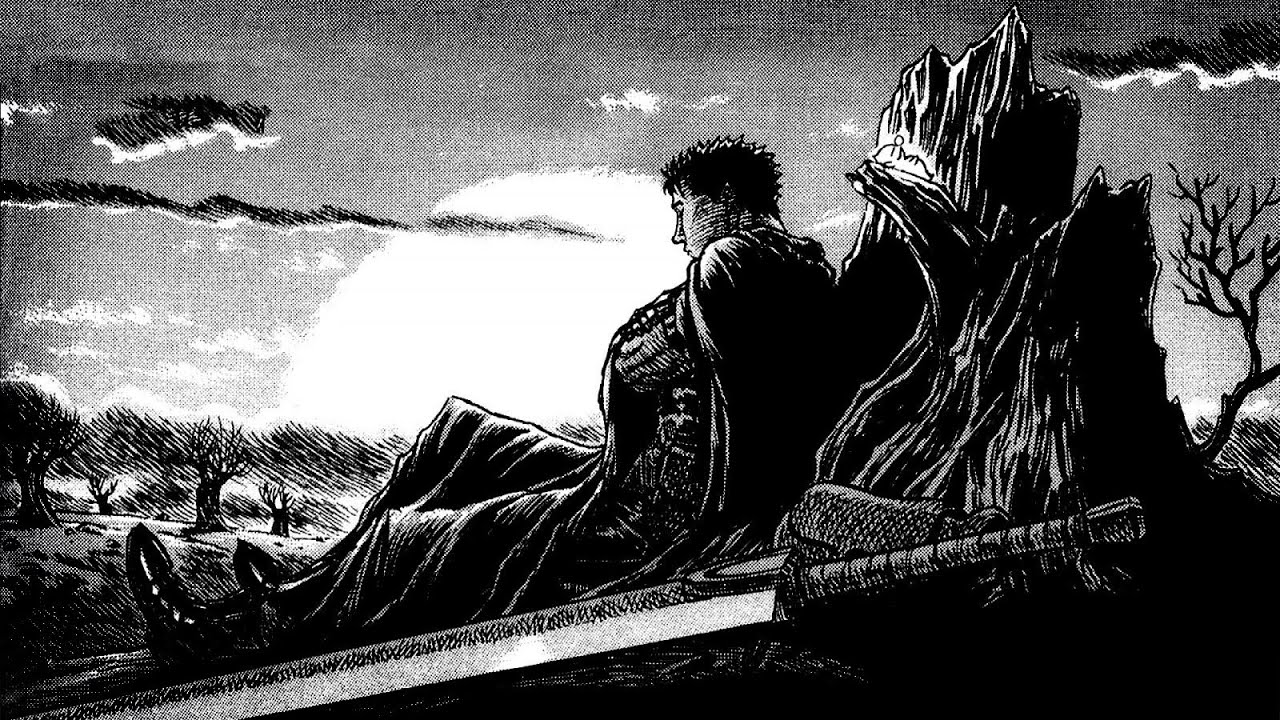 I've drawn guts in the 1997 anime style (again). In my opinion