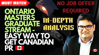 Ontario Masters Graduate Stream - Easiest Way to GET Canadian PR