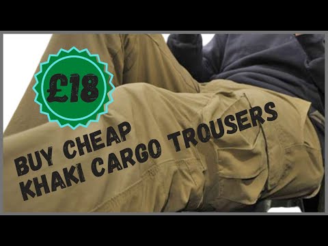 The cheapest ripstop  Khaki Cargo Trousers for fishing  #nocarptax #review #asda