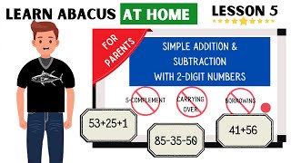 Learn Abacus At Home Simple Addition And Subtraction With 2-Digit Numbers Lesson 5