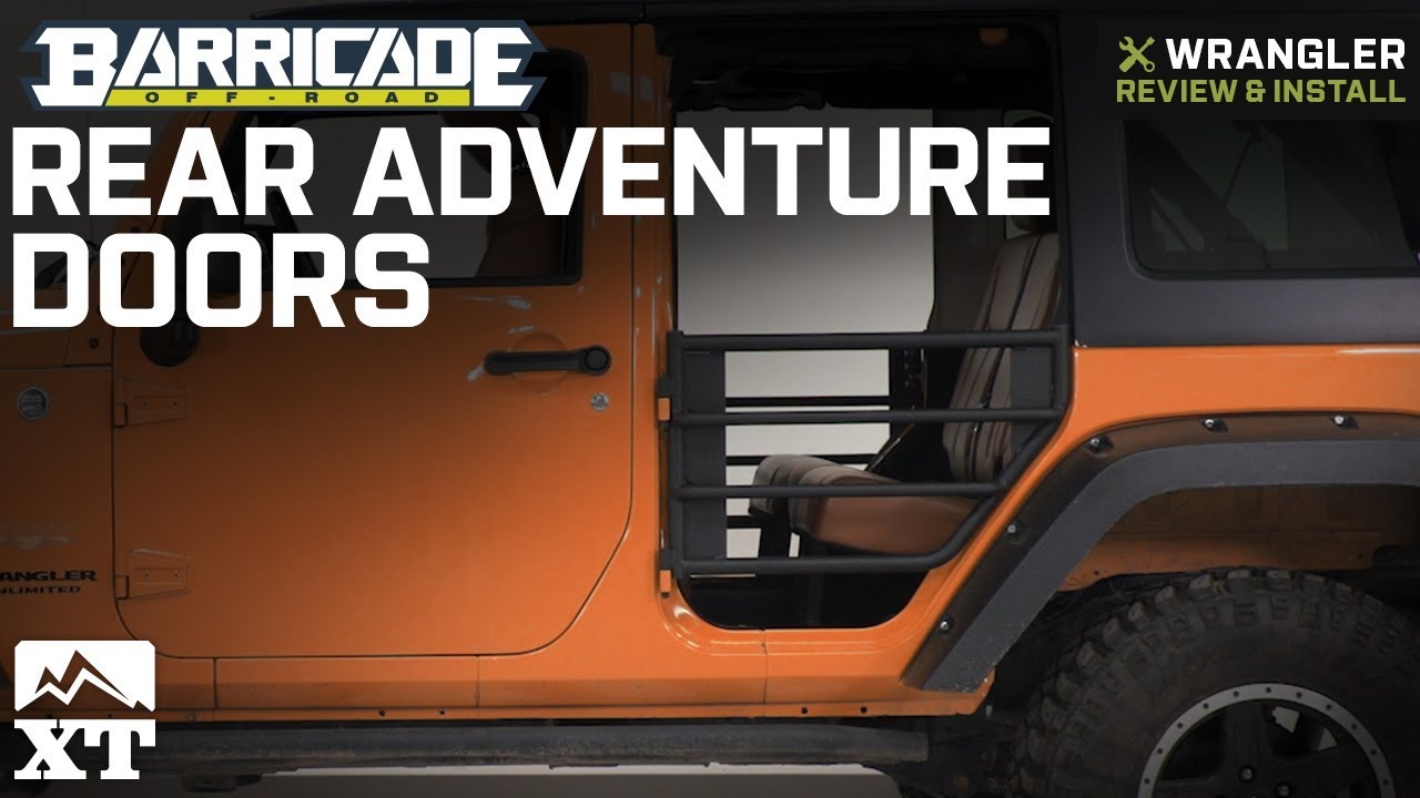 Jeep Wrangler Jk Barricade Rear Adventure Doors Textured Black