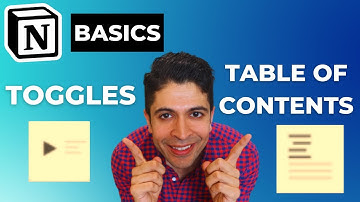 Notion Basics: How to Use Toggles and Table of Contents