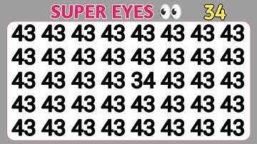 Test your visual Skills | Can You find the odd numbers and letters | Find odd one