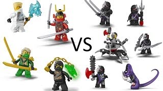 Zane Cole Nya and Lloyd VS Nindroids (Kai and Jay VS Nindroids part 2)
