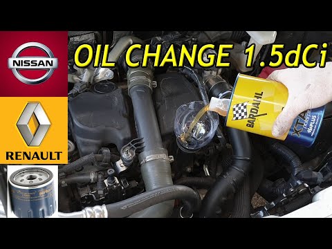 Nissan Qashqai 1.5 dCi How To Change Oil And Oil Filter DIY